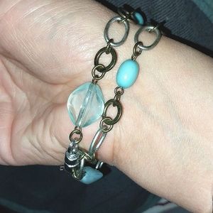 Hand made double wrap bracelet